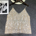 Load image into Gallery viewer, Beaded Mesh Top
