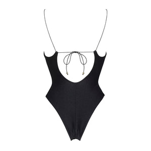 Cut Out Black One Piece