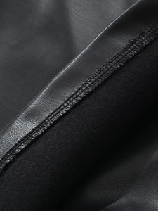 Faux Leather Mini Skirt