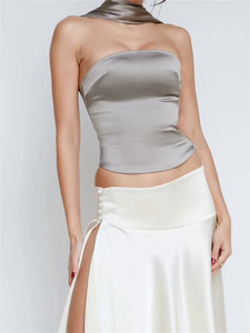 Satin Tube Top