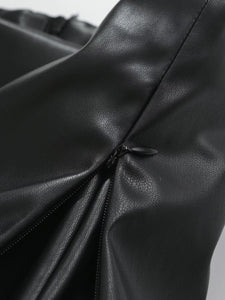 Faux Leather Mini Skirt