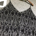 Load image into Gallery viewer, Beaded Mesh Top
