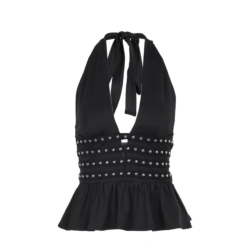 Sequin Halter Top