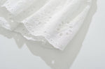 Load image into Gallery viewer, White Embroidered Mini Skirt
