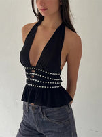 Load image into Gallery viewer, Sequin Halter Top
