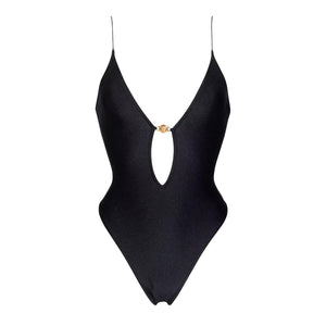 Cut Out Black One Piece