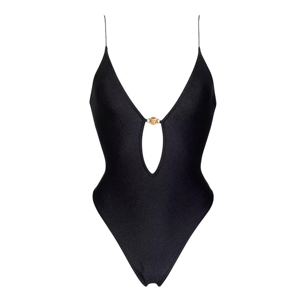 digne ディニュ cut out one-piece - black 02 Cut Out Black One Piece – Cherie Designs CA