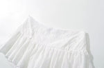 Load image into Gallery viewer, White Embroidered Mini Skirt

