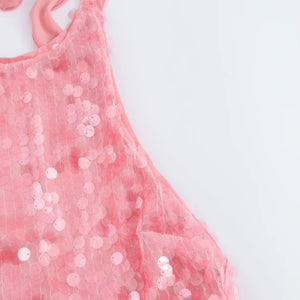 Sequin Halter Dress