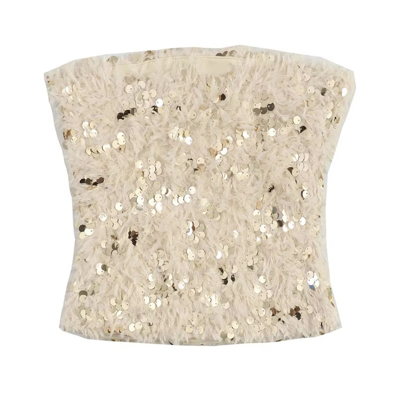 Sequin Tube Top