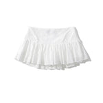 Load image into Gallery viewer, White Embroidered Mini Skirt
