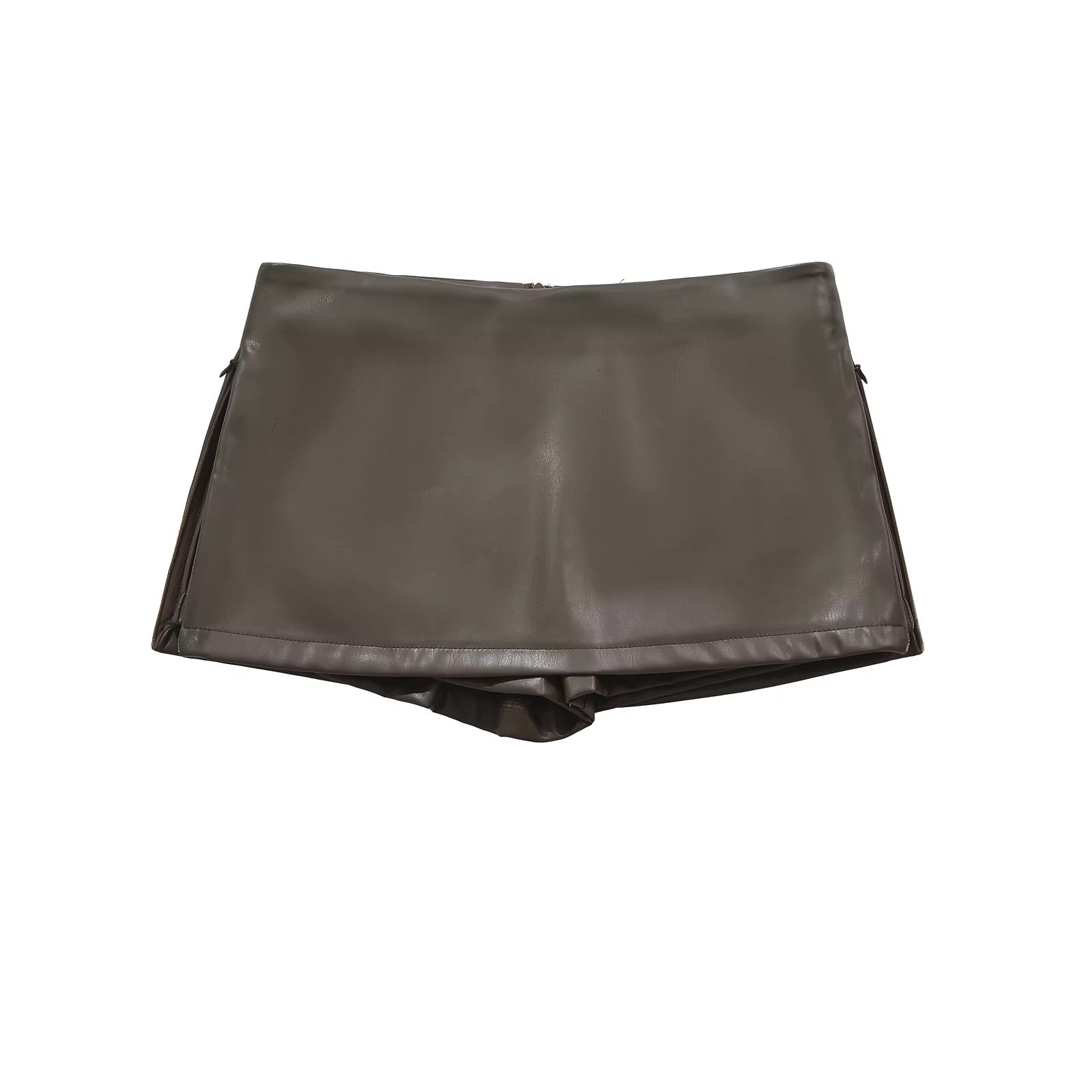 Faux Leather Mini Skirt
