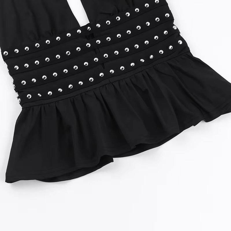 Sequin Halter Top