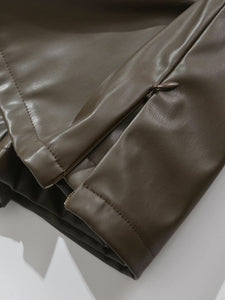 Faux Leather Mini Skirt