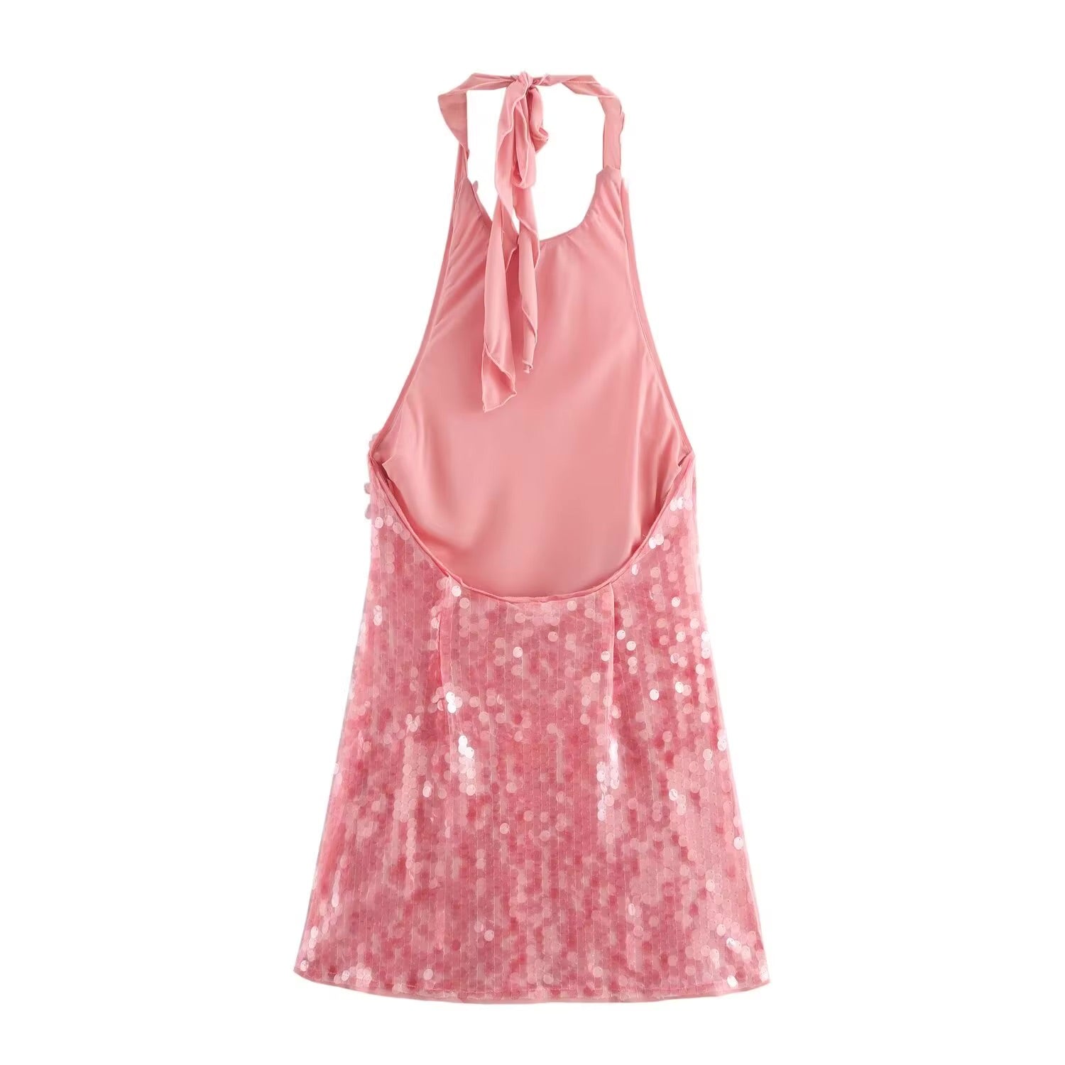 Sequin Halter Dress