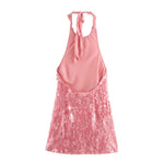 Load image into Gallery viewer, Sequin Halter Dress

