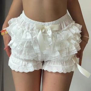 Bow Ruffle Shorts