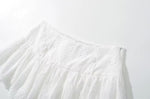 Load image into Gallery viewer, White Embroidered Mini Skirt
