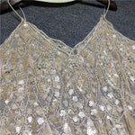 Load image into Gallery viewer, Beaded Mesh Top

