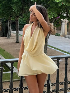 Deep V Dress