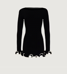 Ruffle Long Sleeve Dress